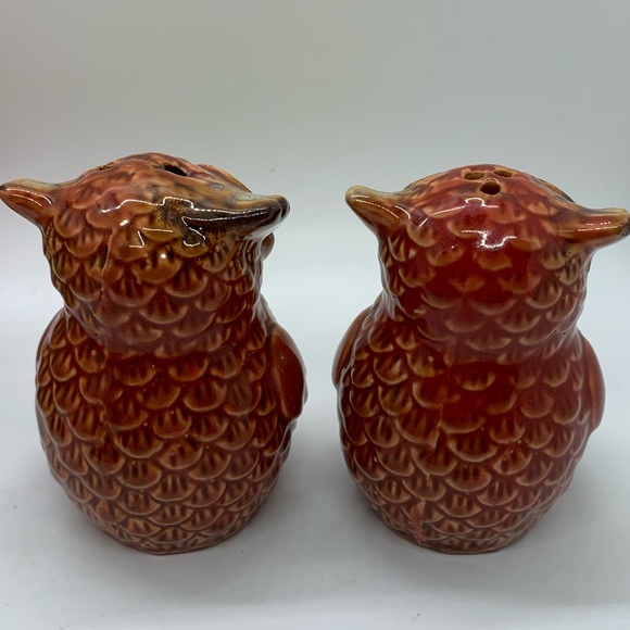 Meritage SWEET HOOT Salt and Pepper Set and Sugar Jars Set!  6 pieces!  OWLS! - Picture 11 of 13